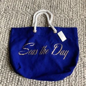NWT Trina Turk “Seas the Day” beach tote